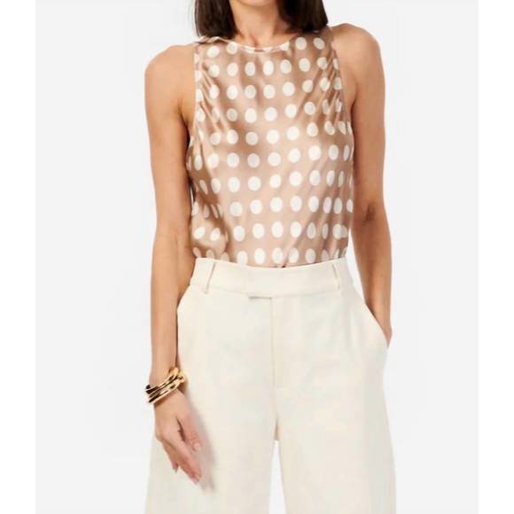 CAMI NYC Tops - NEW CAMI NYC floriana camisole macro dot in beige